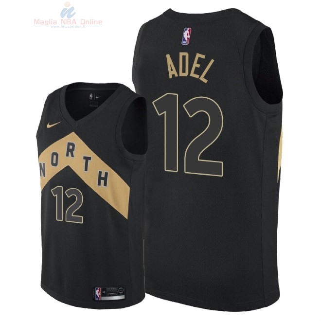 Acquista Maglia NBA Nike Toronto Raptors #12 Deng Adel Nike Nero Città 2018