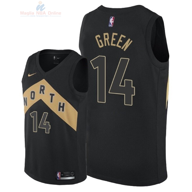 Acquista Maglia NBA Nike Toronto Raptors #14 Danny Green Nike Nero Città 2018