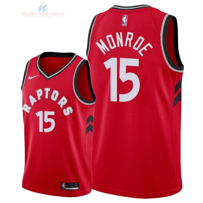 Acquista Maglia NBA Nike Toronto Raptors #15 Greg Monroe Rosso Icon 2018