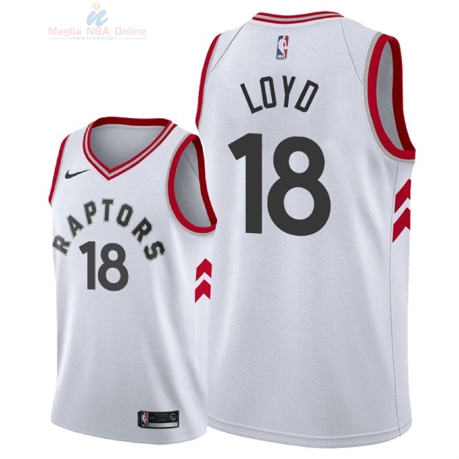 Acquista Maglia NBA Nike Toronto Raptors #18 Jordan Loyd Bianco Association 2018