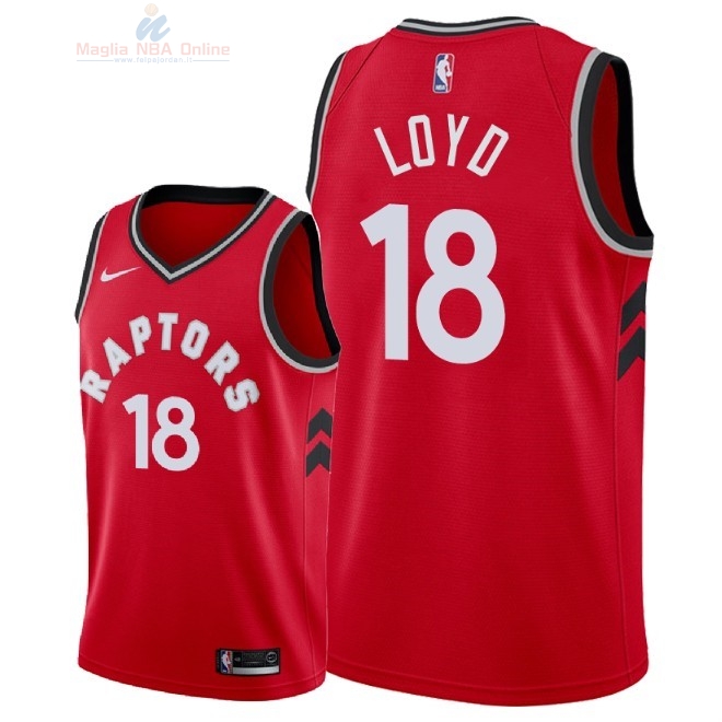 Acquista Maglia NBA Nike Toronto Raptors #18 Jordan Loyd Rosso Icon 2018