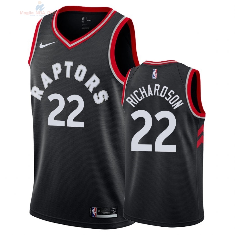 Acquista Maglia NBA Nike Toronto Raptors #22 Malachi Richardson Nero Statement 2018