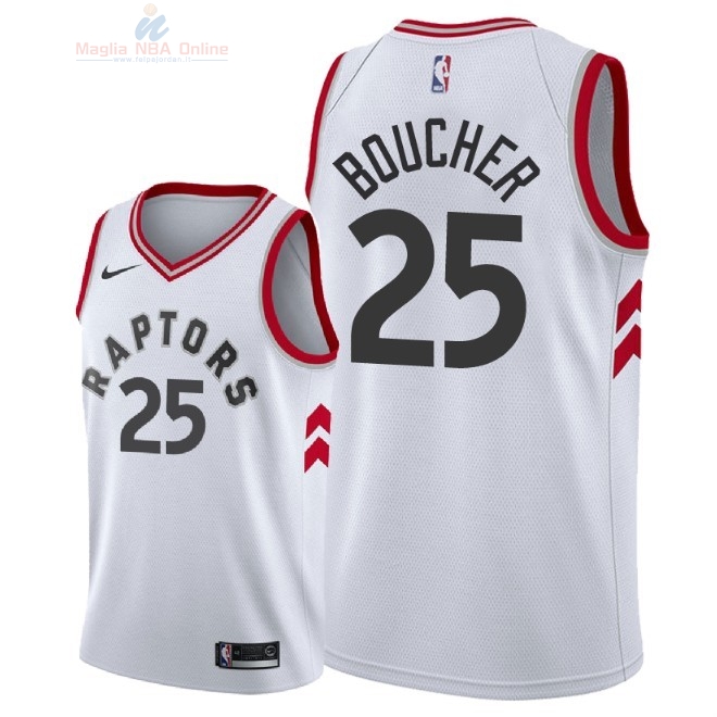 Acquista Maglia NBA Nike Toronto Raptors #25 Chris Boucher Bianco Association 2018