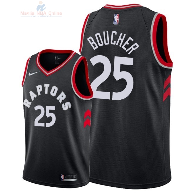 Acquista Maglia NBA Nike Toronto Raptors #25 Chris Boucher Nero Statement 2018