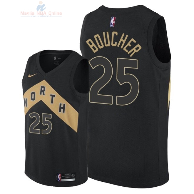 Acquista Maglia NBA Nike Toronto Raptors #25 Chris Boucher Nike Nero Città 2018