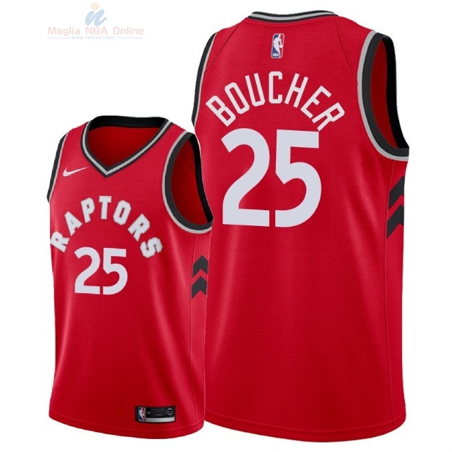 Acquista Maglia NBA Nike Toronto Raptors #25 Chris Boucher Rosso Icon 2018