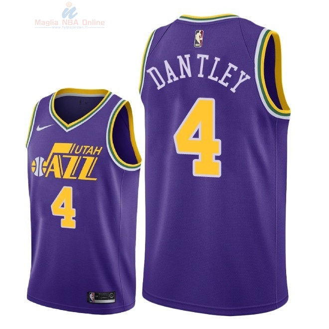 Acquista Maglia NBA Nike Utah Jazz #4 Adrian Dantley Retro Porpora 2018