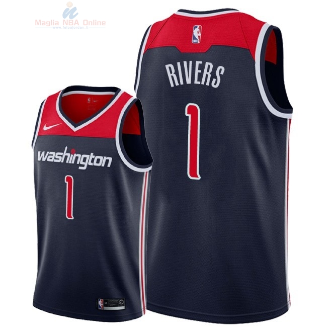 Acquista Maglia NBA Nike Washington Wizards #1 Austin Rivers Marino Statement 2018