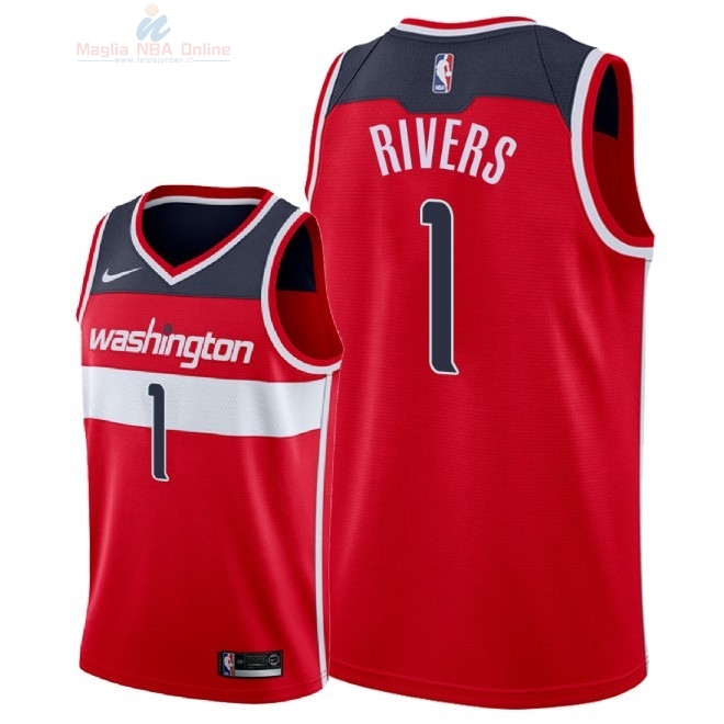 Acquista Maglia NBA Nike Washington Wizards #1 Austin Rivers Rosso Icon 2018