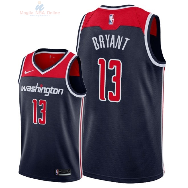 Acquista Maglia NBA Nike Washington Wizards #13 Thomas Bryant Marino Statement 2018