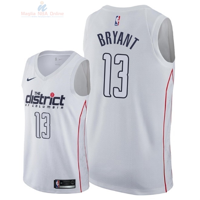 Acquista Maglia NBA Nike Washington Wizards #13 Thomas Bryant Nike Bianco Città 2018