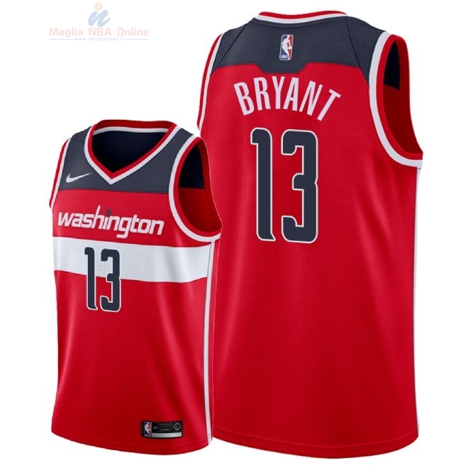 Acquista Maglia NBA Nike Washington Wizards #13 Thomas Bryant Rosso Icon 2018