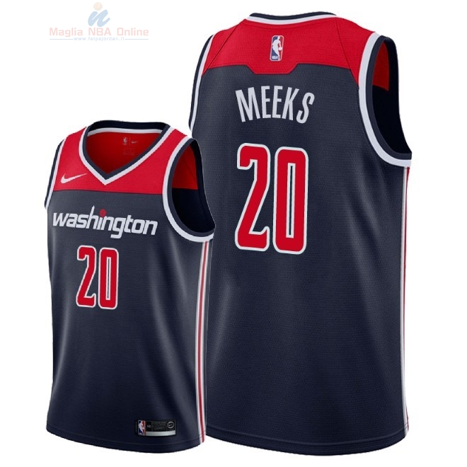Acquista Maglia NBA Nike Washington Wizards #20 Jodie Meeks Marino Statement 2018