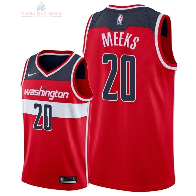 Acquista Maglia NBA Nike Washington Wizards #20 Jodie Meeks Rosso Icon 2018