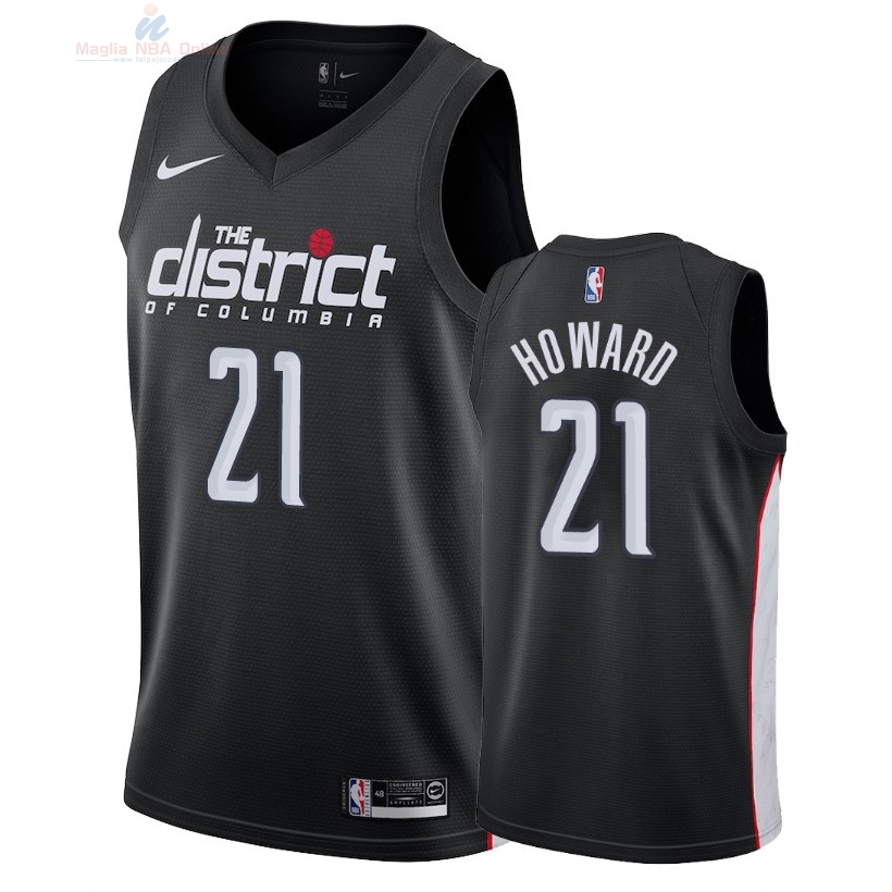 Acquista Maglia NBA Nike Washington Wizards #21 Dwight Howard Nike Nero Città 2018-19