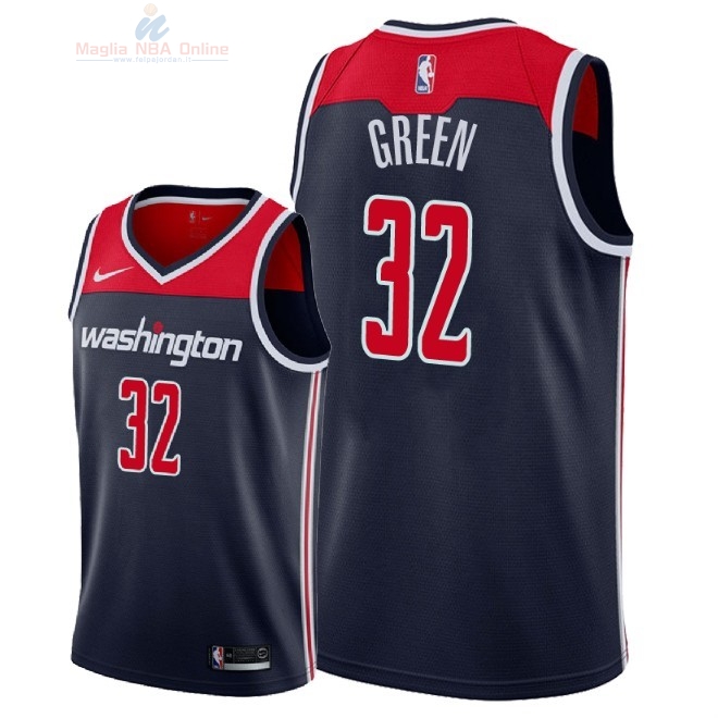 Acquista Maglia NBA Nike Washington Wizards #32 Jeff Green Marino Statement 2018