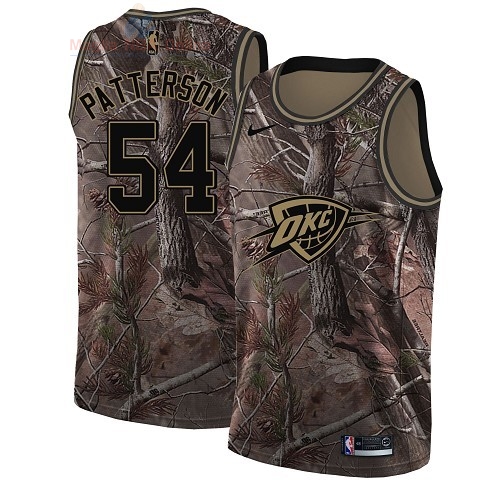 Acquista Maglia NBA Oklahoma City Thunder #54 Patrick Patterson Camo Swingman Collezione Realtree 2018