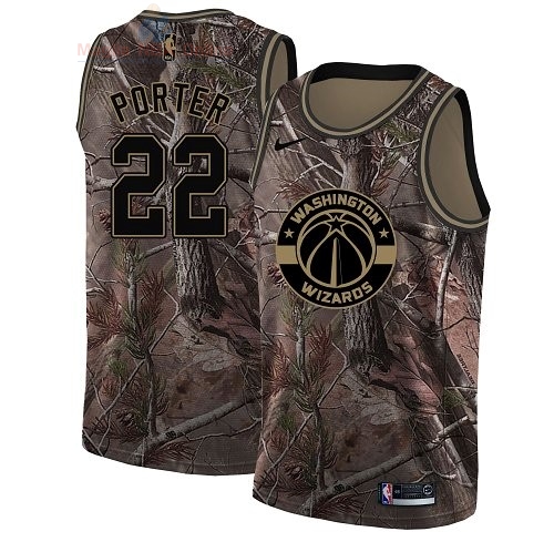 Acquista Maglia NBA Washington Wizards #22 Otto Porter Camo Swingman Collezione Realtree 2018