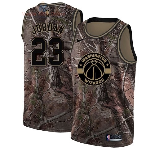 Acquista Maglia NBA Washington Wizards #23 Michael Jordan Camo Swingman Collezione Realtree 2018