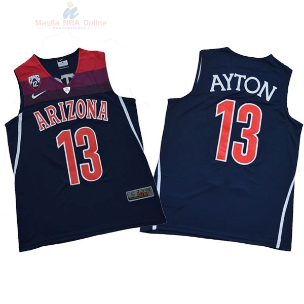 Acquista Maglia NCAA Arizona #13 Deandre Ayton Nike Nero