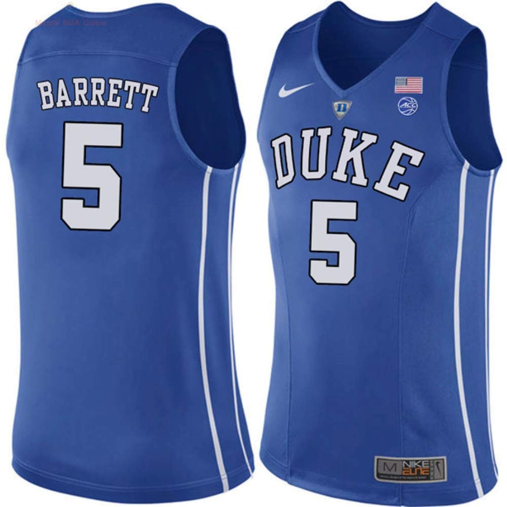 Acquista Maglia NCAA Duke #5 R.J. Barrett Blu