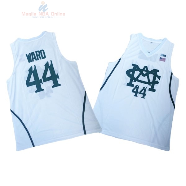 Acquista Maglia NCAA Michigan #44 Nick Ward Bianco