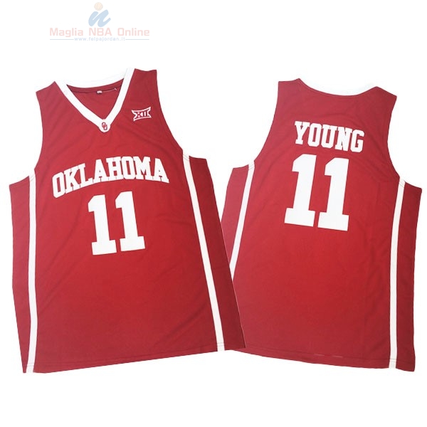 Acquista Maglia NCAA Oklahoma #11 Trae Young Rosso