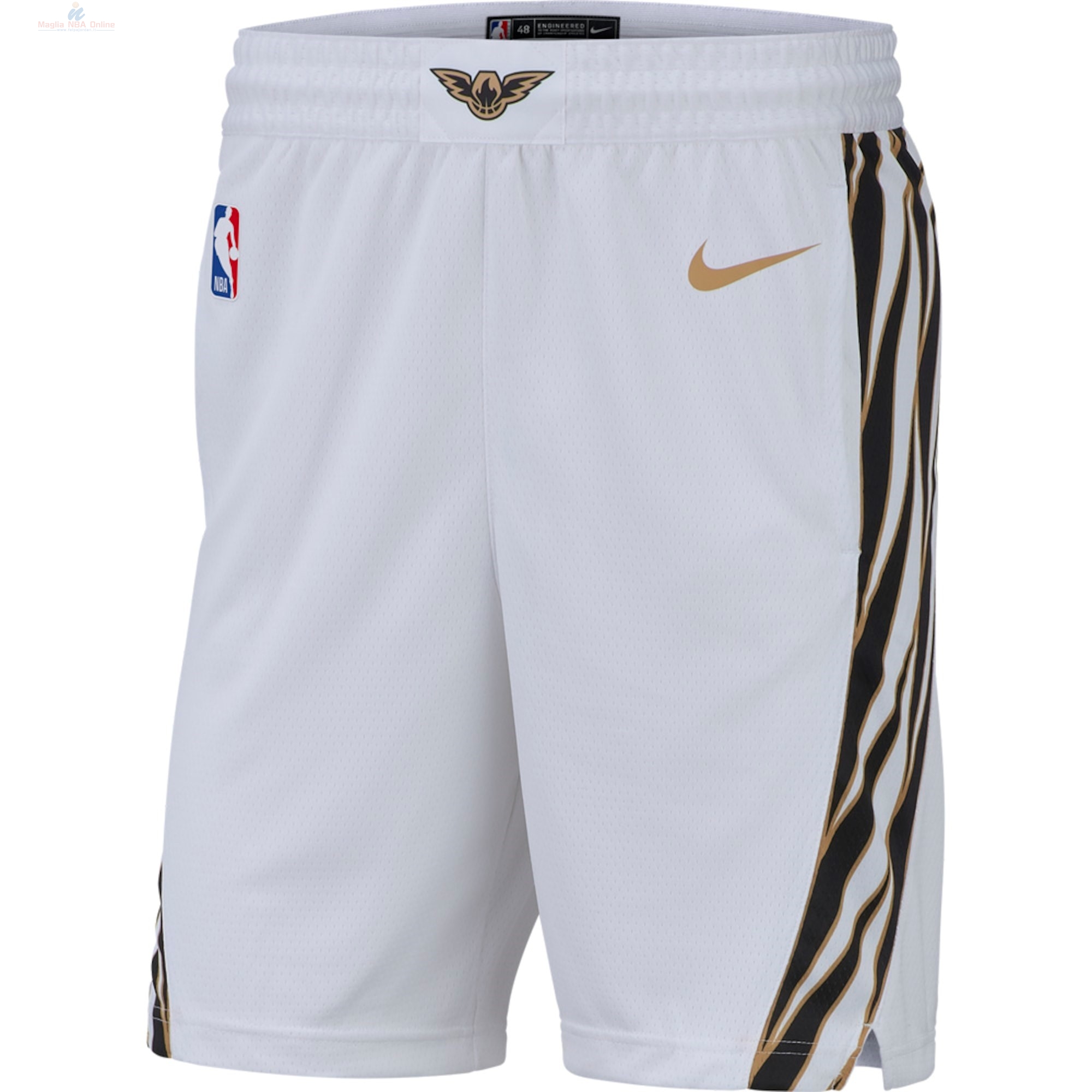 Acquista Pantaloni Basket Atlanta Hawks Nike Bianco Città 2018-19