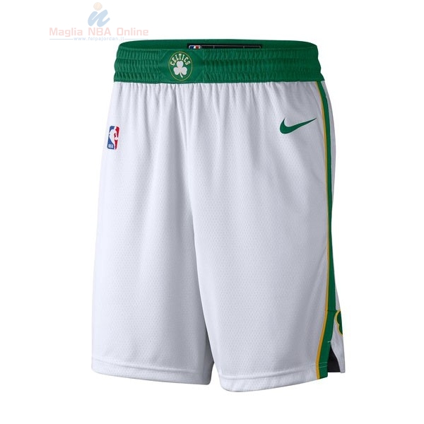 Acquista Pantaloni Basket Bambino Boston Celtics Nike Bianco Città 2018-19