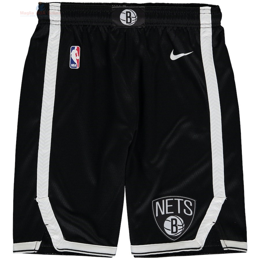 Acquista Pantaloni Basket Bambino Brooklyn Nets Nike Nero Icon 2018