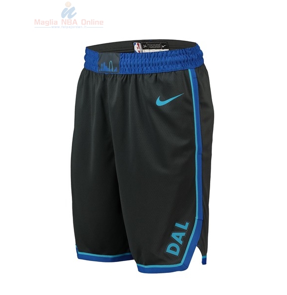 Acquista Pantaloni Basket Bambino Dallas Mavericks Nike Antracite Città 2018-19