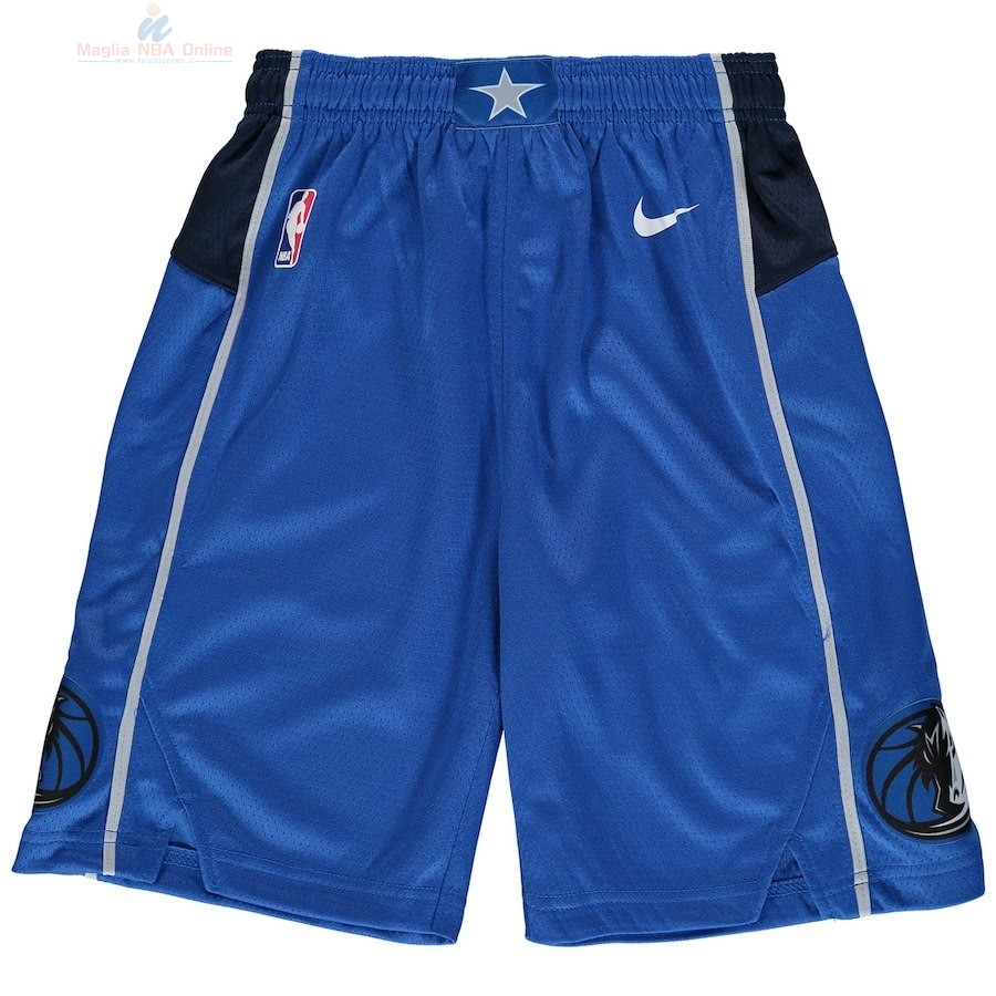 Acquista Pantaloni Basket Bambino Dallas Mavericks Nike Blu 2018