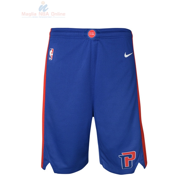 Acquista Pantaloni Basket Bambino Detroit Pistons Nike Blu 2018