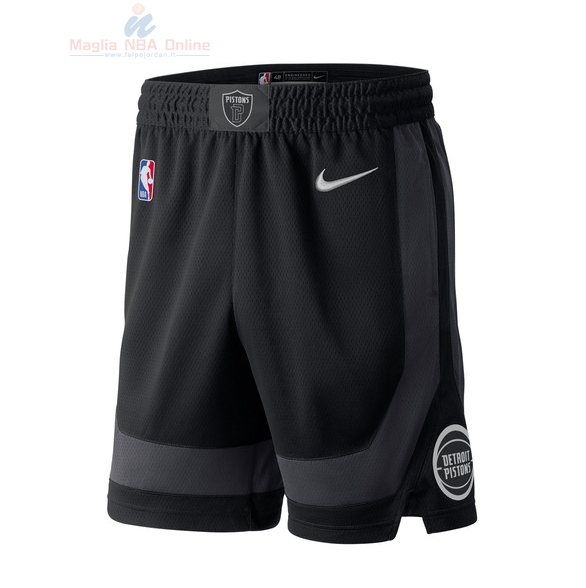 Acquista Pantaloni Basket Bambino Detroit Pistons Nike Nero Città 2018-19