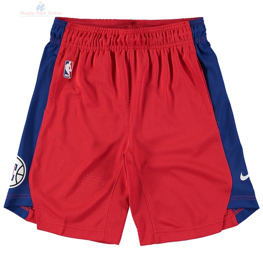 Acquista Pantaloni Basket Bambino L.A.Clippers Nike Rosso 2018