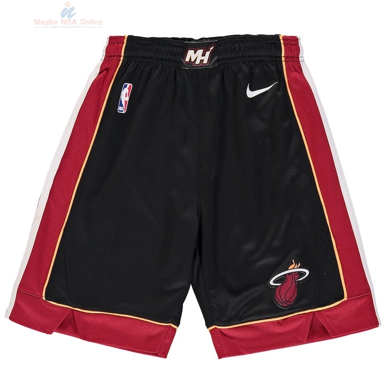 Acquista Pantaloni Basket Bambino Miami Heat Nike Nero 2018