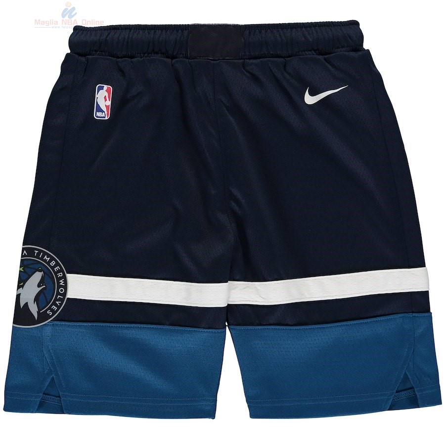 Acquista Pantaloni Basket Bambino Minnesota Timberwolves Nike Marino Icon 2018