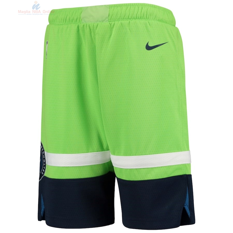 Acquista Pantaloni Basket Bambino Minnesota Timberwolves Nike Verde Statement 2018