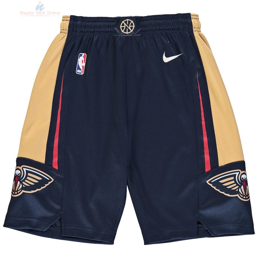 Acquista Pantaloni Basket Bambino New Orleans Pelicans Nike Marino Icon 2018