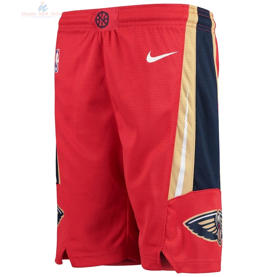 Acquista Pantaloni Basket Bambino New Orleans Pelicans Nike Rosso Statement 2018