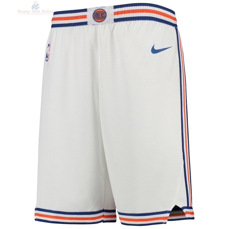 Acquista Pantaloni Basket Bambino New York Knicks Nike Bianco Statement 2018