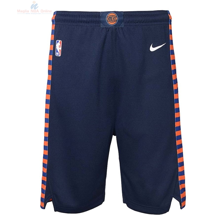 Acquista Pantaloni Basket Bambino New York Knicks Nike Marino Città 2018-19