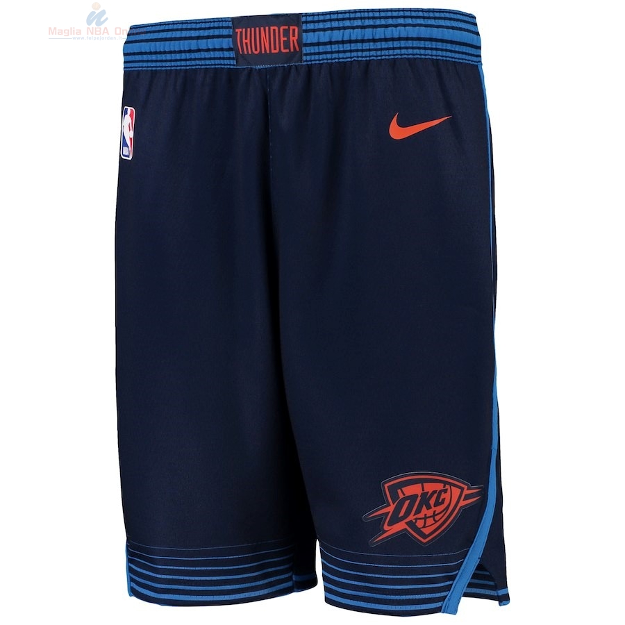 Acquista Pantaloni Basket Bambino Oklahoma City Thunder Nike Marino Statement 2018