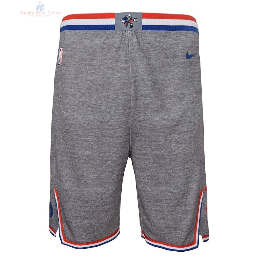 Acquista Pantaloni Basket Bambino Philadelphia Sixers Nike Grigio Città 2018-19