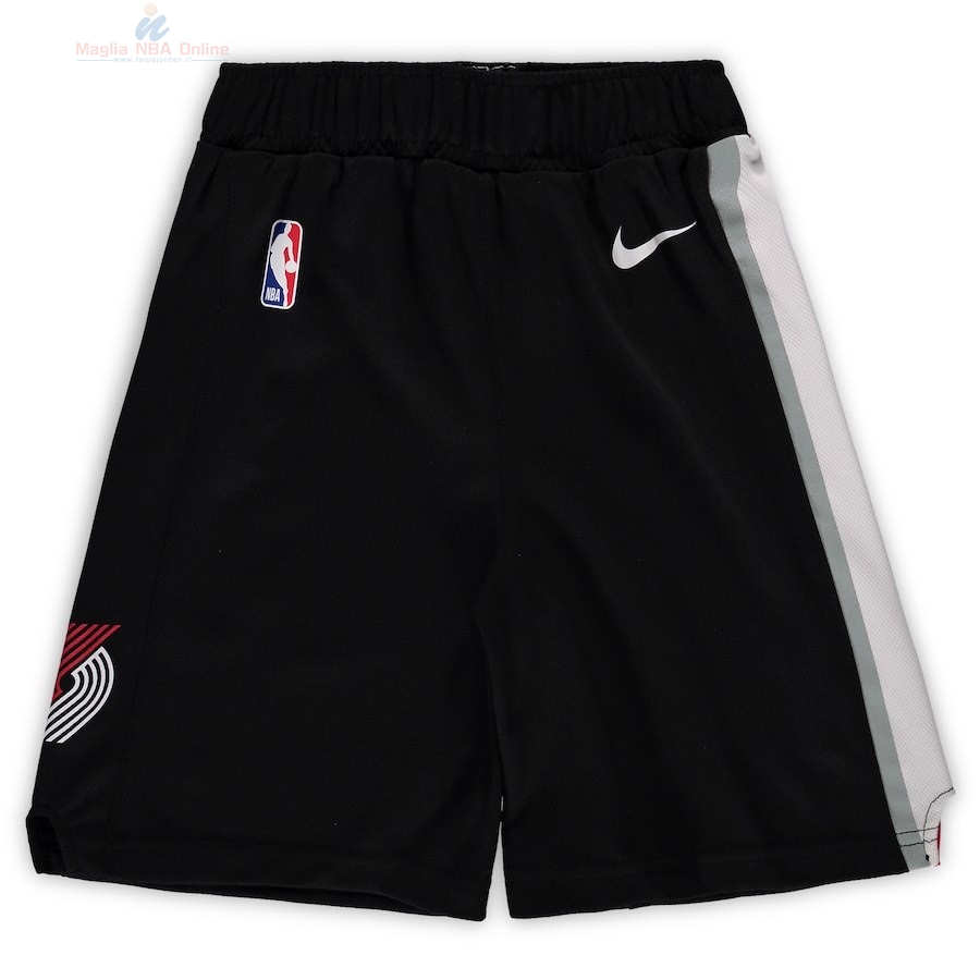 Acquista Pantaloni Basket Bambino Portland Trail Blazers Nike Nero 2018
