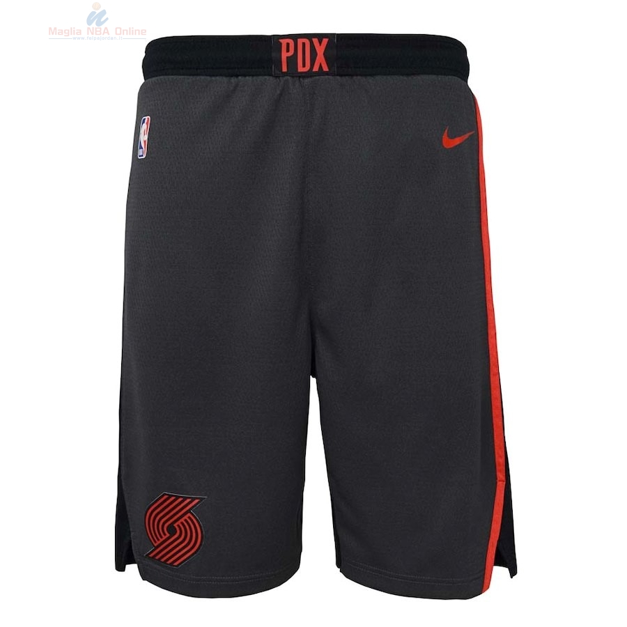 Acquista Pantaloni Basket Bambino Portland Trail Blazers Nike Nero Città 2018-19