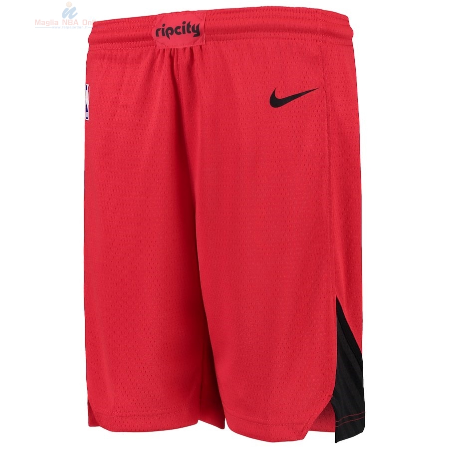 Acquista Pantaloni Basket Bambino Portland Trail Blazers Nike Rosso Statement 2018