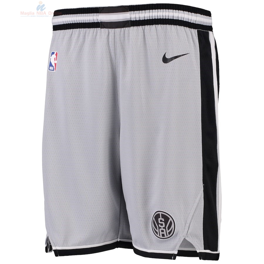 Acquista Pantaloni Basket Bambino San Antonio Spurs Nike Grigio Statement 2018