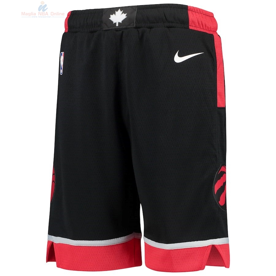 Acquista Pantaloni Basket Bambino Toronto Raptors Nike Nero Statement 2018