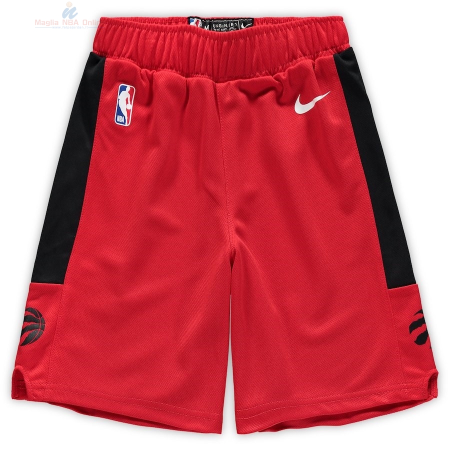 Acquista Pantaloni Basket Bambino Toronto Raptors Nike Rosso 2018